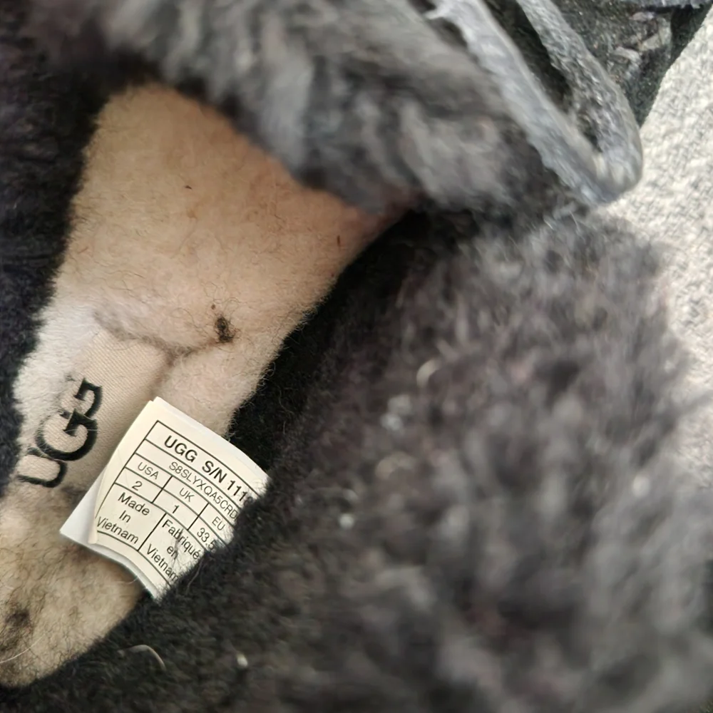 UGG Alena Kidd Black Moccasins
